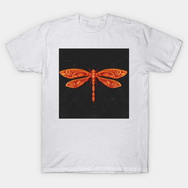 Mystical Dragonfly T-Shirt by TeteBrage